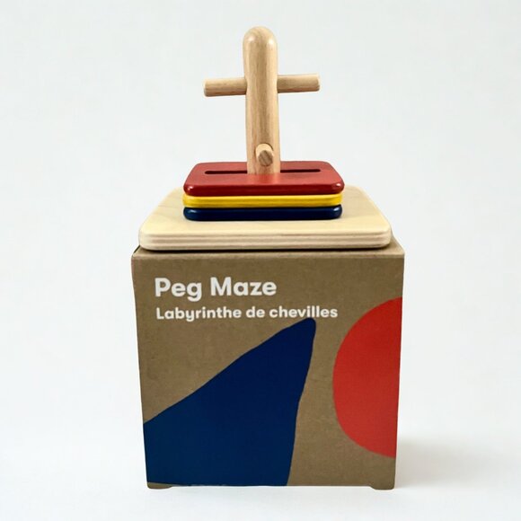 Monti Kids New in Box Montessori Peg Maze - Picture 2 of 6